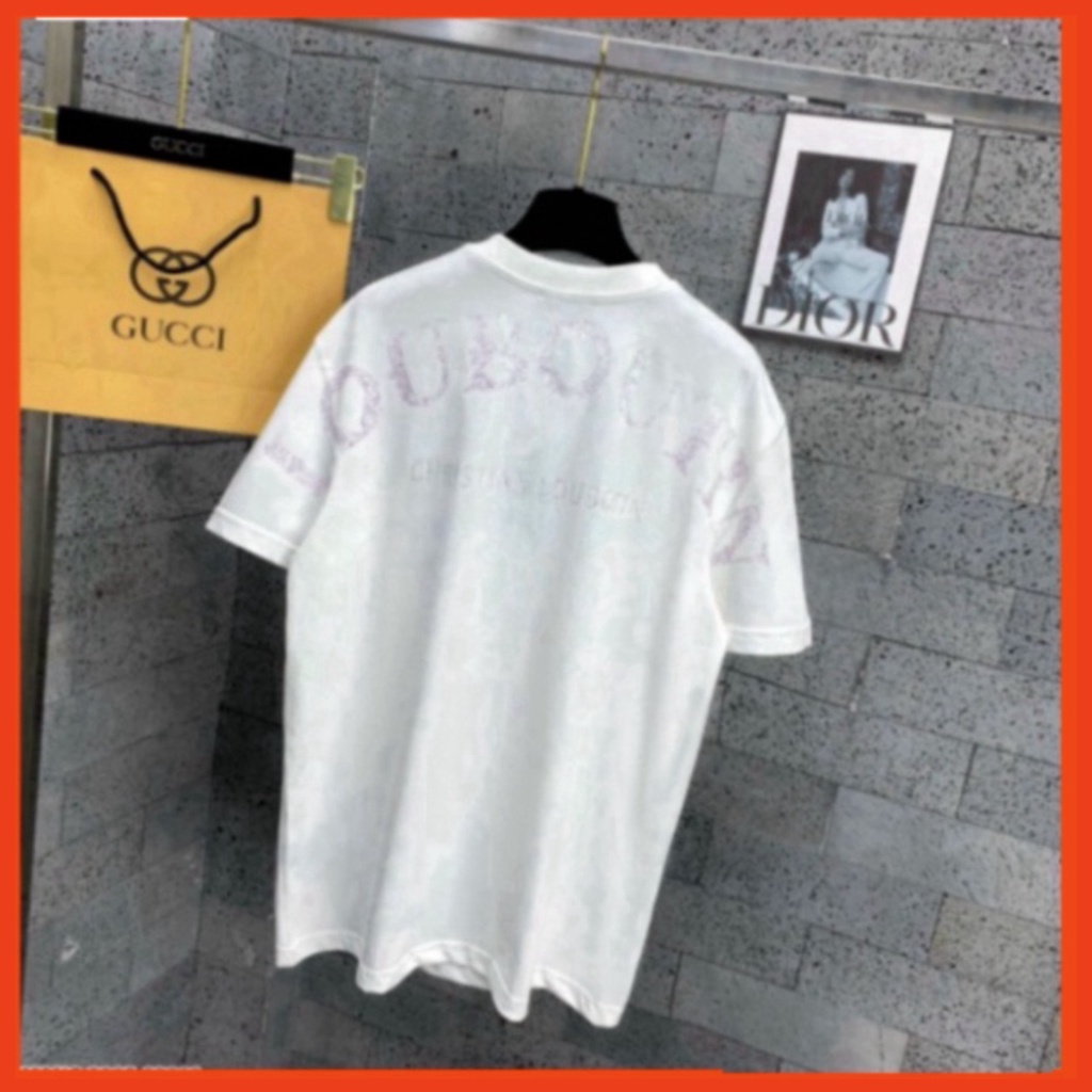 654 Áo Phông Louboutin Cho Nam Nữ Bản Cao Cấp Hoạ Tiết Chữ Loubotin - Áo Thun Hot Hit 2023 8 9 234 | BigBuy360 - bigbuy360.vn