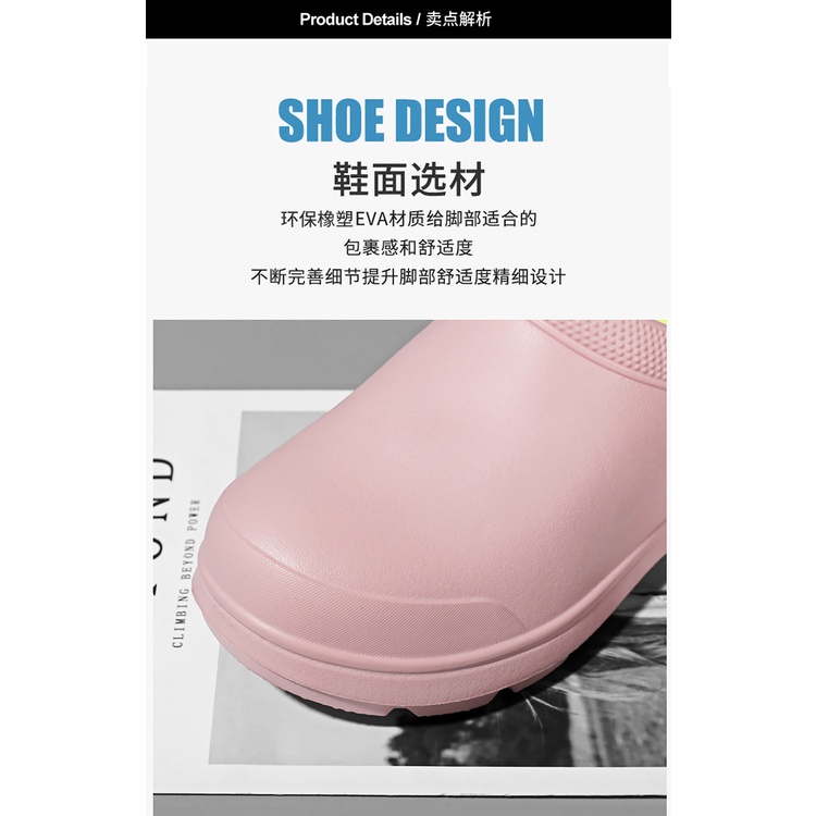 Giày Đầu Bếp Màu Đen Chống Trượt / Thấm Nước / Dầu / Mòn Cá Tính Cho Nam