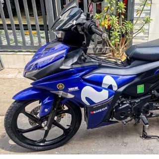 Tem chế - tem rời yamaha ex 155 movistar xanh gp - decal in chất lượng