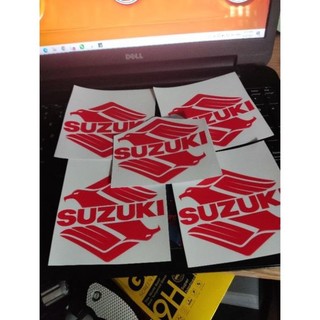 Tem chế - tem logo suzuki hình chim đại bàng - dán đầu dè đuôi sau - decal in chất lượng