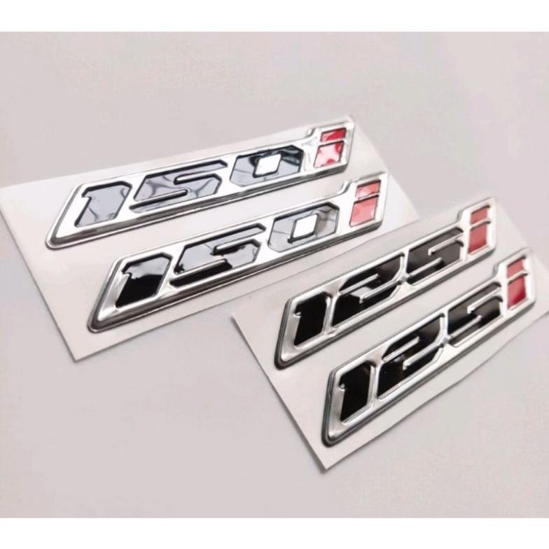 Tem Chế - Miếng Dán Decal Tem Nổi Số 125i - 150i  - Decal In Chất Lượng