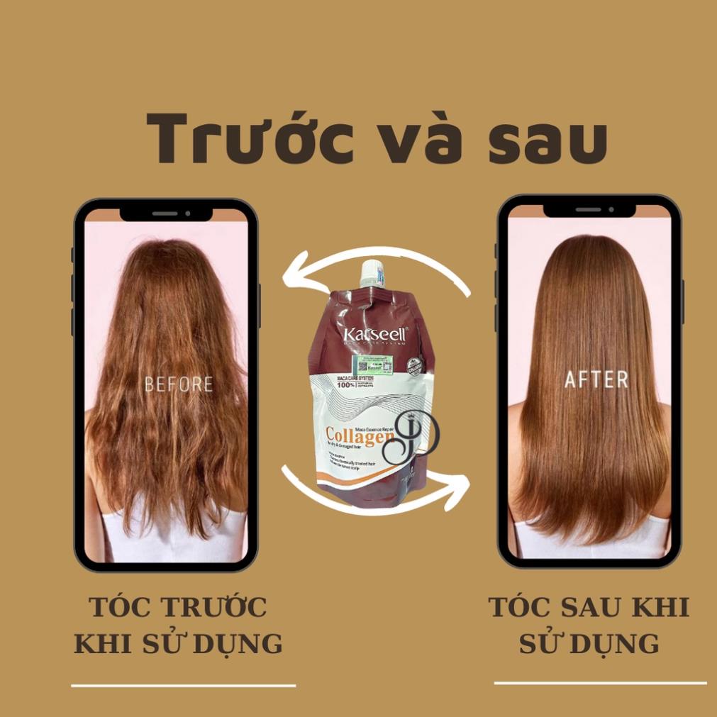 Kem Ủ Tóc Collagen Karseell Phục Hồi Tóc Hư Tổn Siêu Mềm Mượt Hương Nước Hoa Chuẩn Salon | Kem Ủ Tóc Collagen Karseell