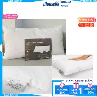 Gối microfiber lock&lock, 45x65cm, 850g - màu trắng - hlw117