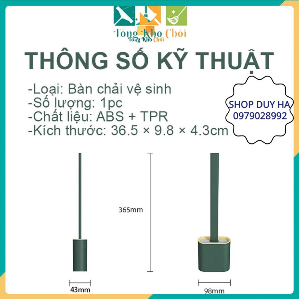 Chổi cọ vệ sinh SILICON vệ sinh nhà tắm bồn cầu pp bởi Doodee Shop