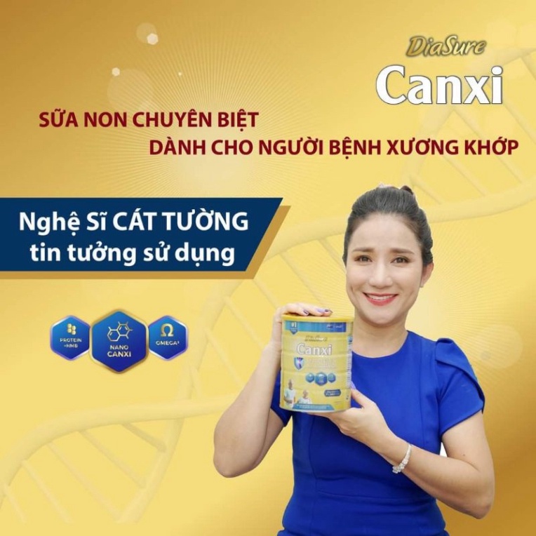 Sữa non DIASURE CANXI xương khớp hộp 850g chính hãng - bổ sung canxi giúp xương chắc khoẻ, phòng chống loãng xương