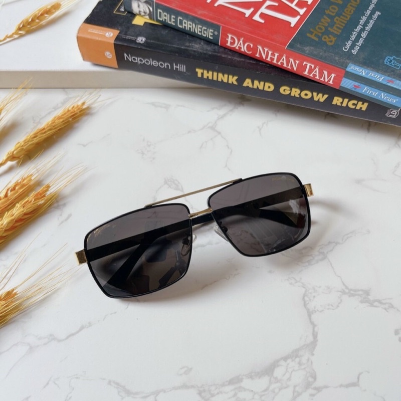 Mắt Kính Mát Thời Trang Nam 8712 Tròng Thuỷ Tinh,Tròng Đi Ngày Đêm,Tròng Phân Cực Chống Tia UV,Dáng Kính Hình Chữ Nhật