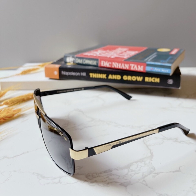 Mắt Kính Mát Thời Trang Nam 8712 Tròng Thuỷ Tinh,Tròng Đi Ngày Đêm,Tròng Phân Cực Chống Tia UV,Dáng Kính Hình Chữ Nhật