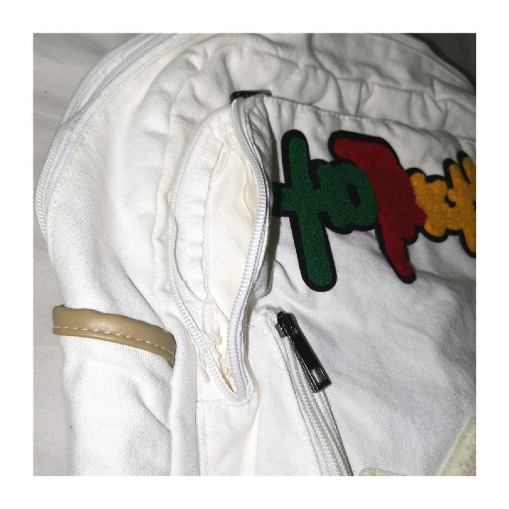 Ba Lô Học Sinh Millennium Y2K Họa Tiết Ngôi Sao Năm Cánh Lưng