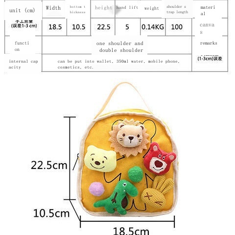 Balo Đi Học mini Họa Tiết Hoạt Hình Dễ Thương Thời Trang Mùa Hè Cho Bé