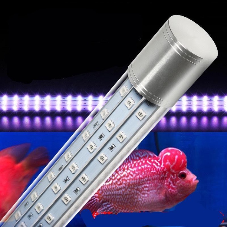 Đèn T12 PRO PLUS Đỏ Cá + Tặng Kèm Kẹp Giằng, Công Nghệ Bóng Arcylic Không Lo Bể Bóng