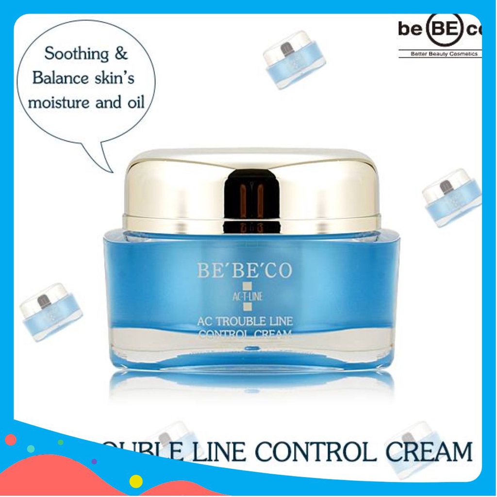 Kem dưỡng da ngăn ngừa mụn làm sáng BEBECO AC TROUBLE LINE CONTROL CREAM 50ml