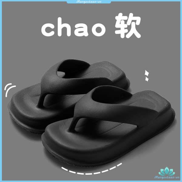 Dép xỏ ngón nam mùa hè chống trượt bãi biển đế dày dép đế dày