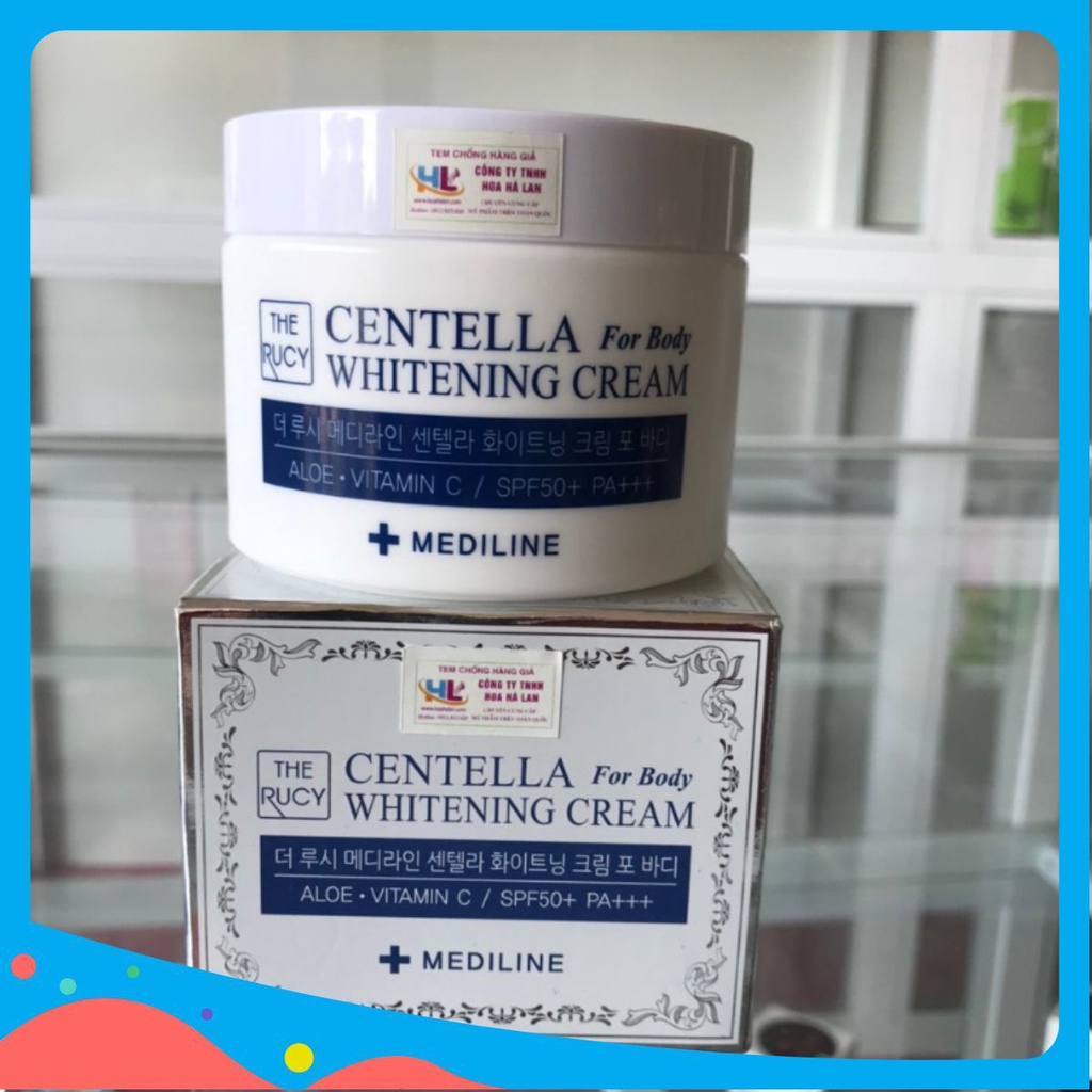 Kem dưỡng trắng da toàn thân The Rucy Centella Whitening Cream for body SPF50+ pa+++ 100ml