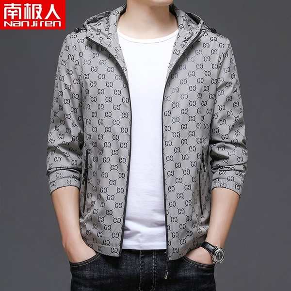 Áo Khoác Thể Thao Có Mũ Trùm Dáng Suông Năng Động Thời Trang Xuân Thu Cho Nam Phong Cách Hàn Quốc