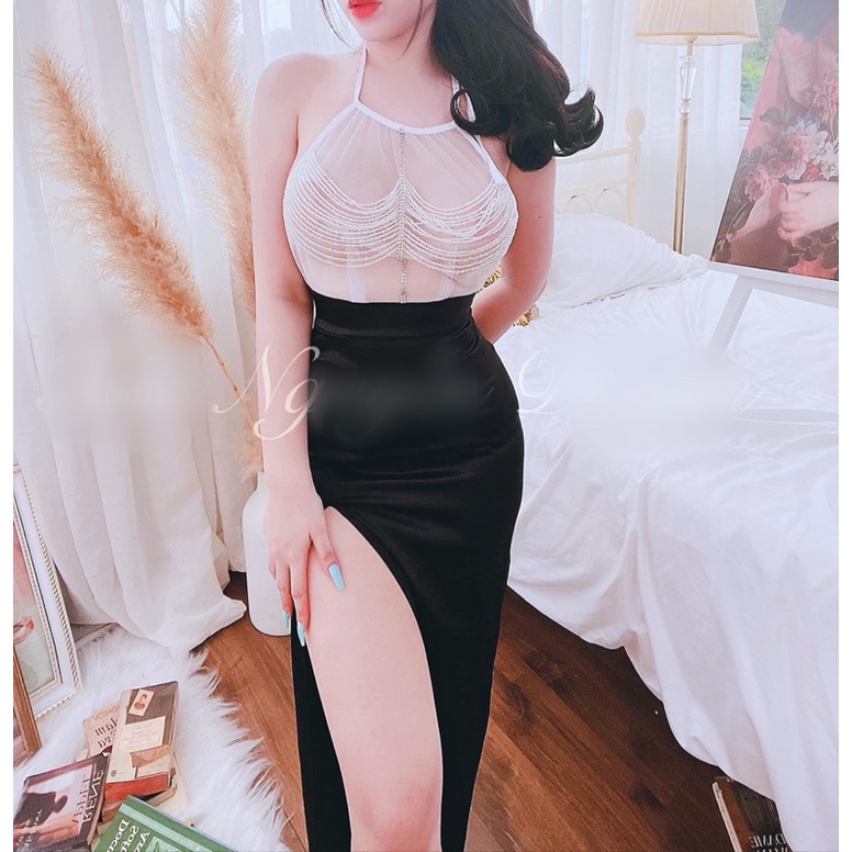 VÁY YẾM KẾT TRÂN CHÂU