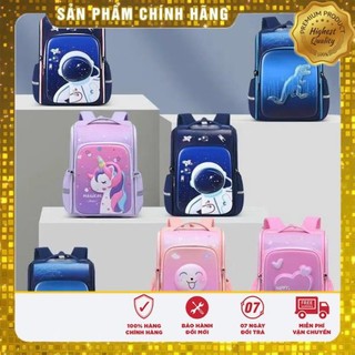 Balo chống gù🍀balo tiểu học chống gù 3d nổi chất liệu chống thấm nước cho bé có đai phản quang giadung12