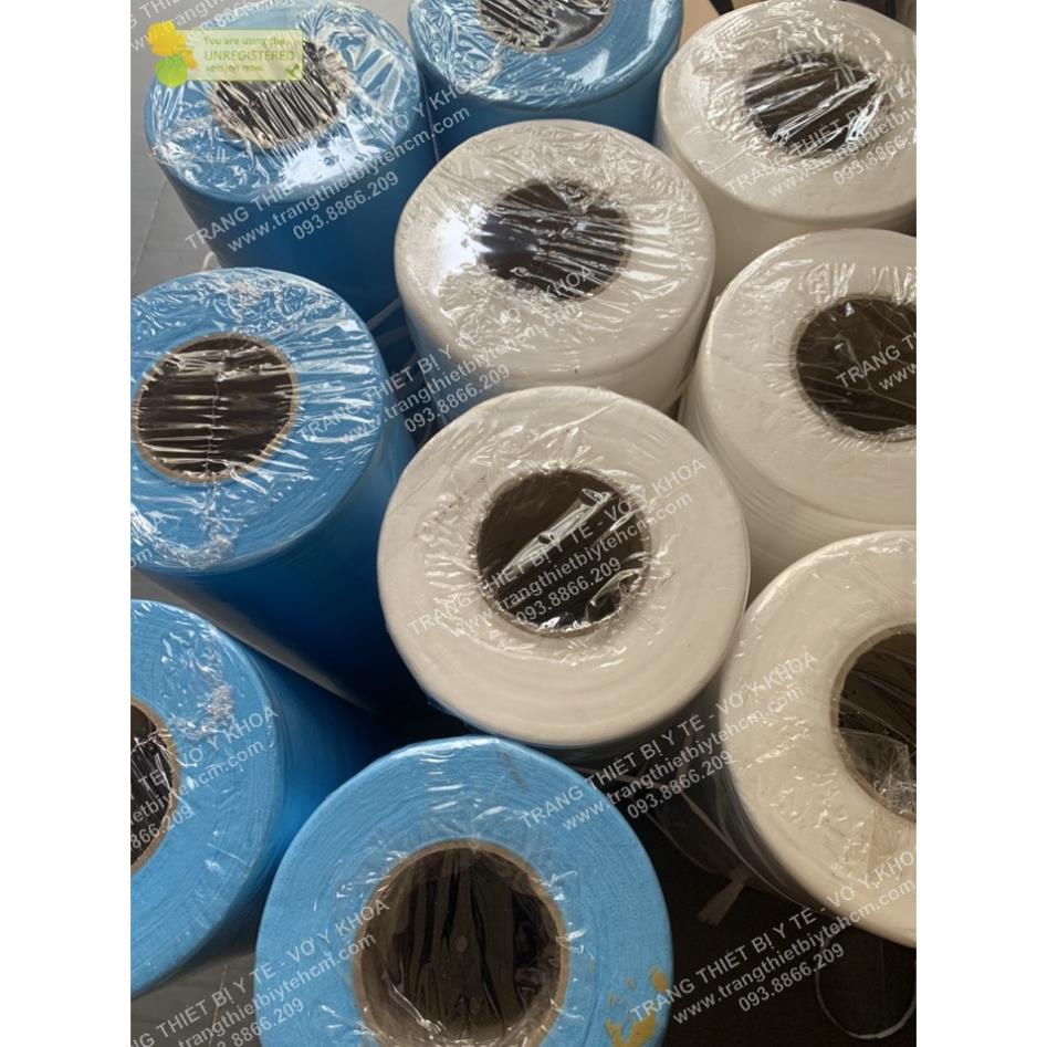 Khăn trải giường vải không dệt dùng trong Spa,nail, phun xăm chăm sóc da...( dạng cuộn ) 0.5*100m & 0.8*200