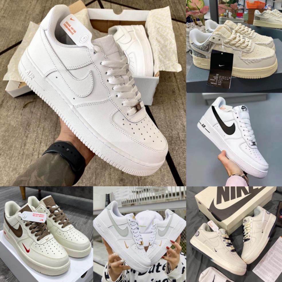 Giày AF1 trắng vệt nâu Hot trend nam nữ, Giày Thể thao  nike_trắng 𝐀𝐢𝐫 𝐅𝐨𝐫𝐜𝐞 𝟏 full siêu đẹp dễ phối đồ-Duti