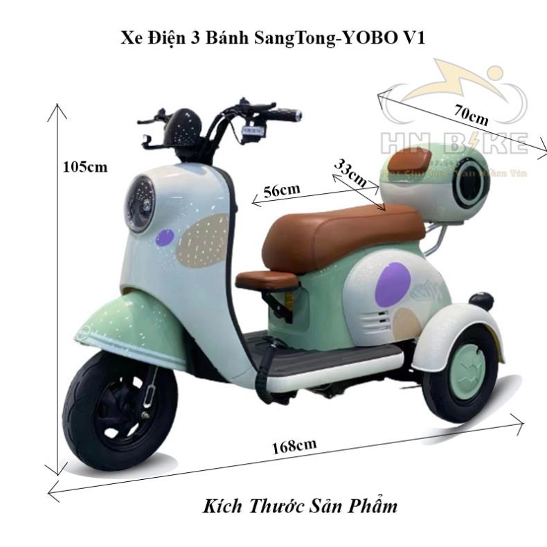 Xe điện 3 bánh dành cho người già, người khuyết tật, Hàng chính hãng, bảo hành 3 năm - YOBO V1