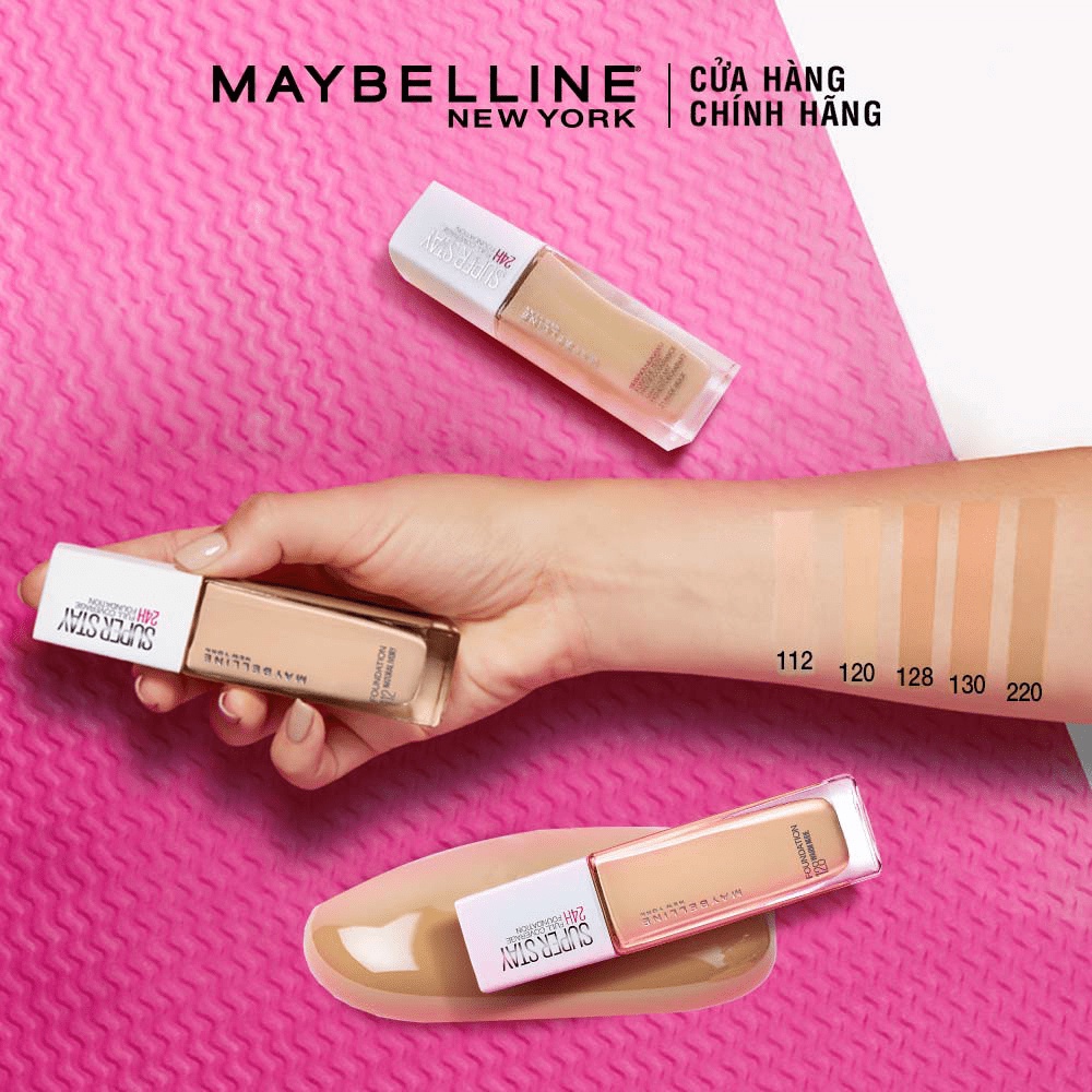 Kem Nền Maybelline Lâu Trôi 110 Tông Da Sáng Superstay Long Lasting Full Coverage Foundation  30ml - 110 Porcelain