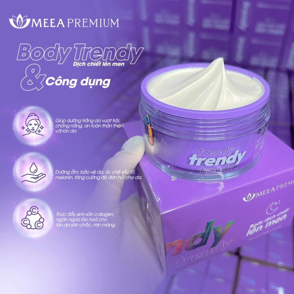 Kem Body Dưỡng Da Tím Trendy Dịch Chiết Lên Men - Meea Premium 250Gram