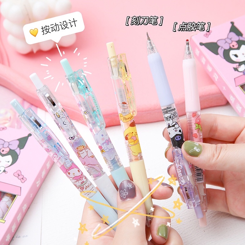 Dao rọc giấy dạng bút hoạt hình Sanrio