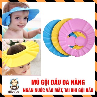 Mũ gội đầu chắn nước có 2 lỗ tai cho bé - Nón tắm