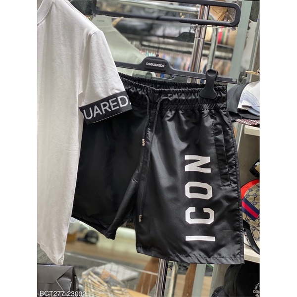 Bộ cộc tay dsq2 khoá sọc sườn 2 màu - Bộ hè nam chất đẹp phù hợp du lịch đi biển đi chơi