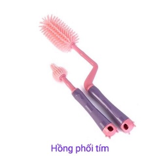 Cọ rửa bình sữa silicon 2 chi tiết