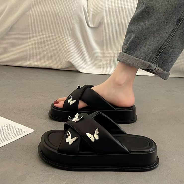 Dép nữ thời trang Dép bướm đế bánh xốp thời trang