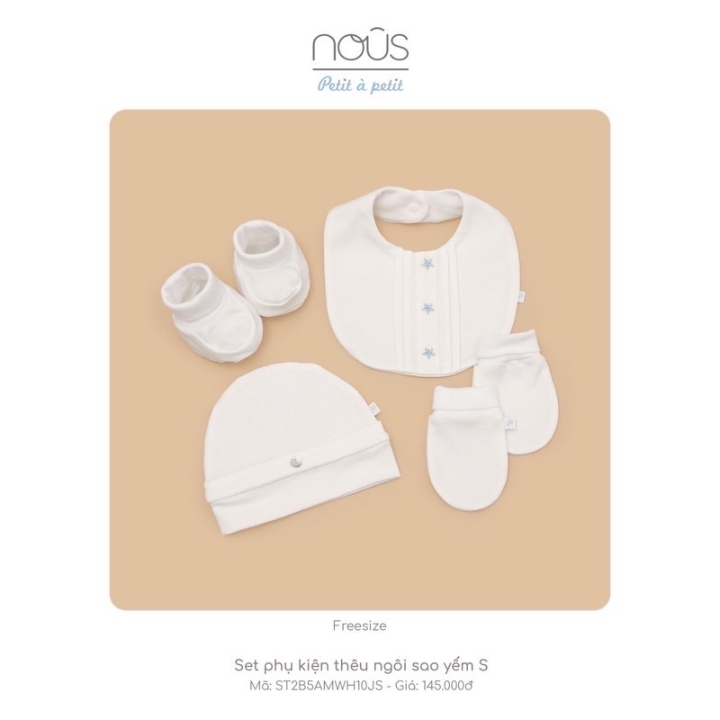 Sét Phụ Kiện Mũ Yếm, Bao Tay Chân Chính Hãng Cho Bé