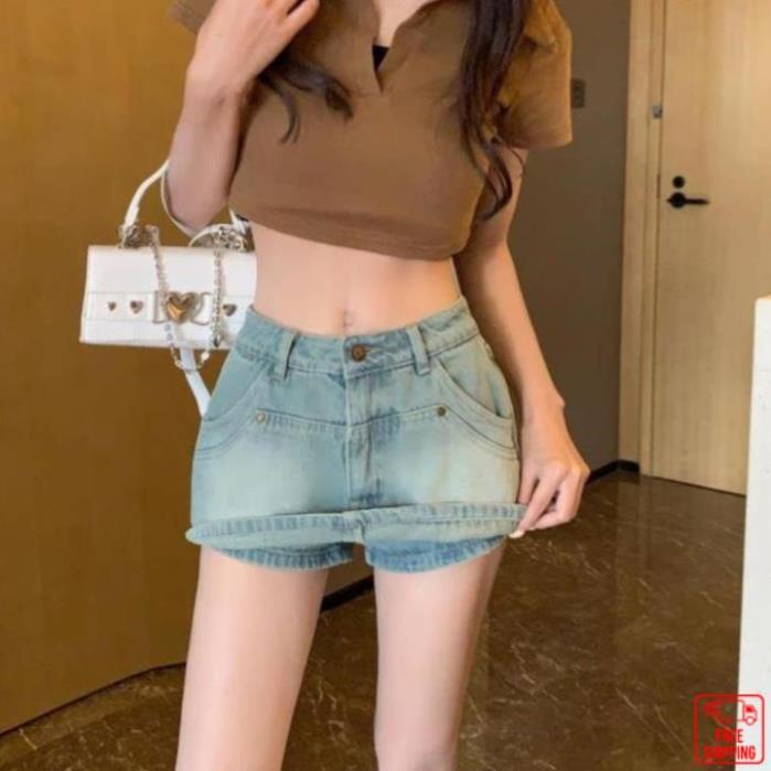 Chân váy jean bò dáng chữ a ❤️Pinkee❤️ chân váy bò vải jean cao cấp MV001 (Có quần lót jean bên trong) | BigBuy360 - bigbuy360.vn
