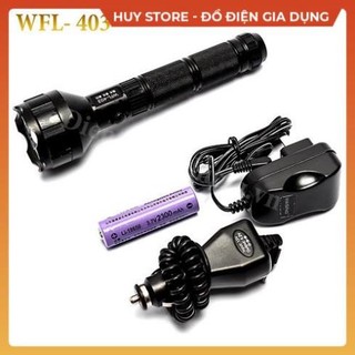 Đèn pin Wasing WFL-403 hàng chính hãng , Đèn pin Wasing WFL-403 Siêu sáng siêu tiết kiệm điện Chống nước Huy Store