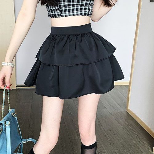 Chân Váy Tầng Chữ a Lưng Cao Xếp Tầng Thời Trang Mùa Hè Phong Cách Mới Cho Nữ