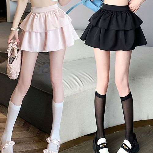 Chân Váy Tầng Chữ a Lưng Cao Xếp Tầng Thời Trang Mùa Hè Phong Cách Mới Cho Nữ