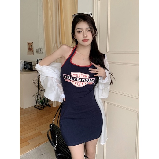 Áo Sơ Mi Chống Nắng Dáng Rộng Tay Dài Cổ Yếm In Chữ Màu Sắc Thời Trang Mùa Hè