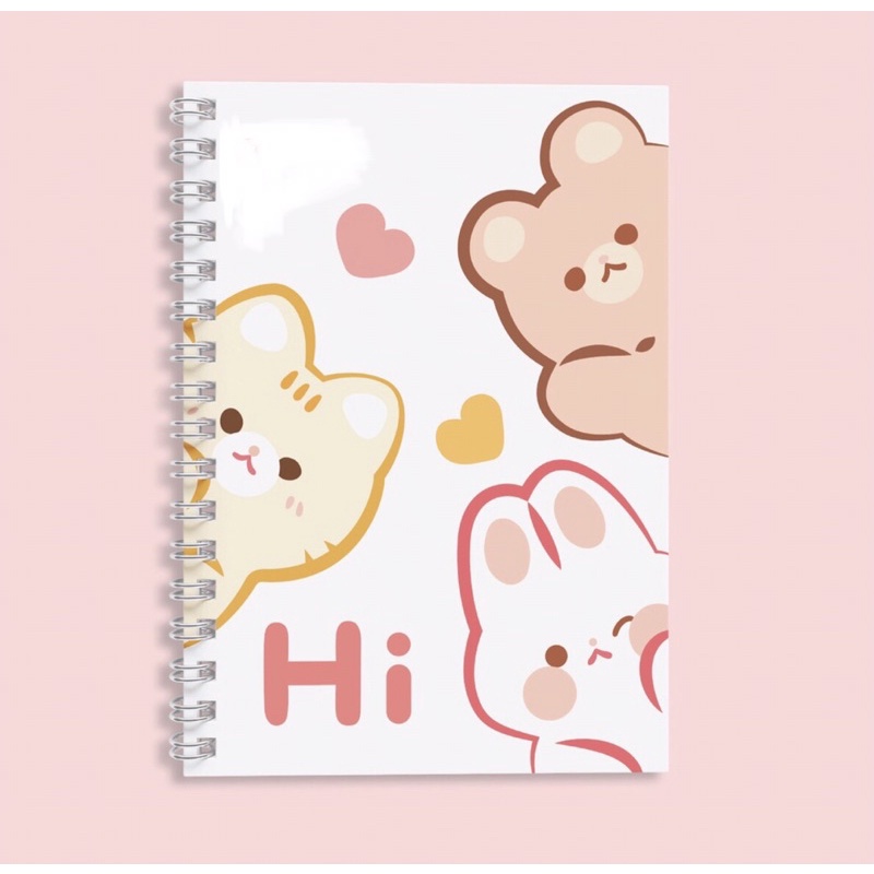 Sổ lò xo A6 ruột kẻ ngang 200 trang, phù hợp ghi chép, nhật ký