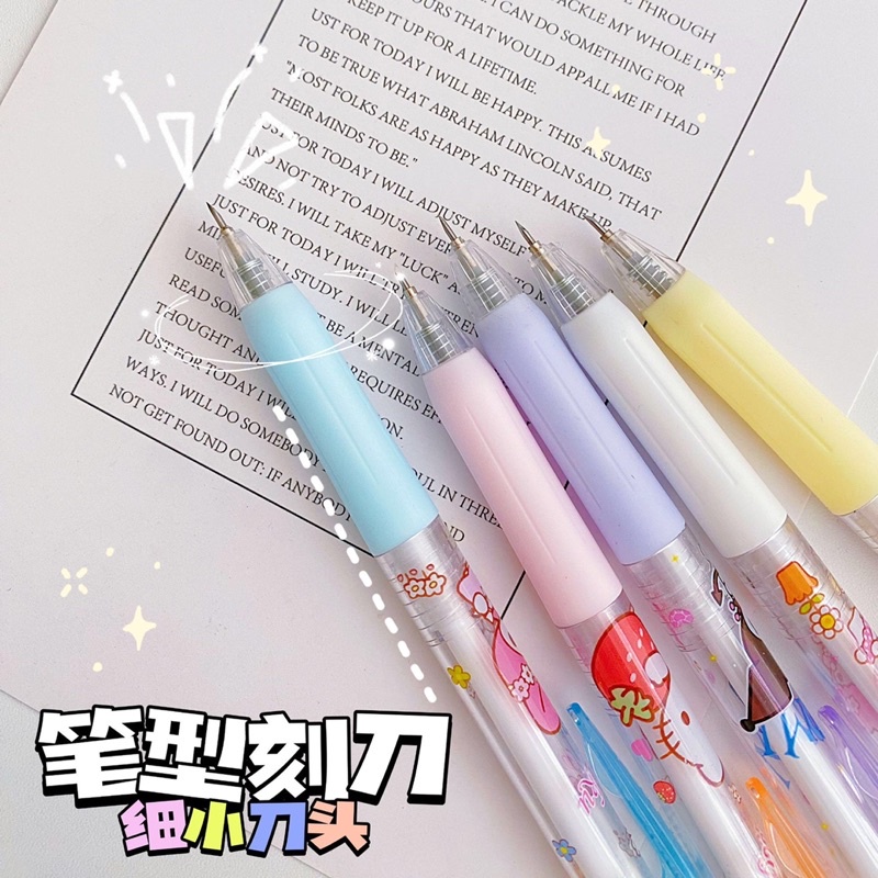 Dao rọc giấy dạng bút hoạt hình Sanrio