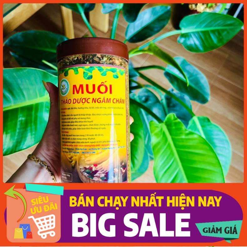 COMBO 2 HŨ MUỐI NGÂM CHÂN THẢO DƯỢC HANA CARE (HŨ LỚN 1KG) FREE SHIP