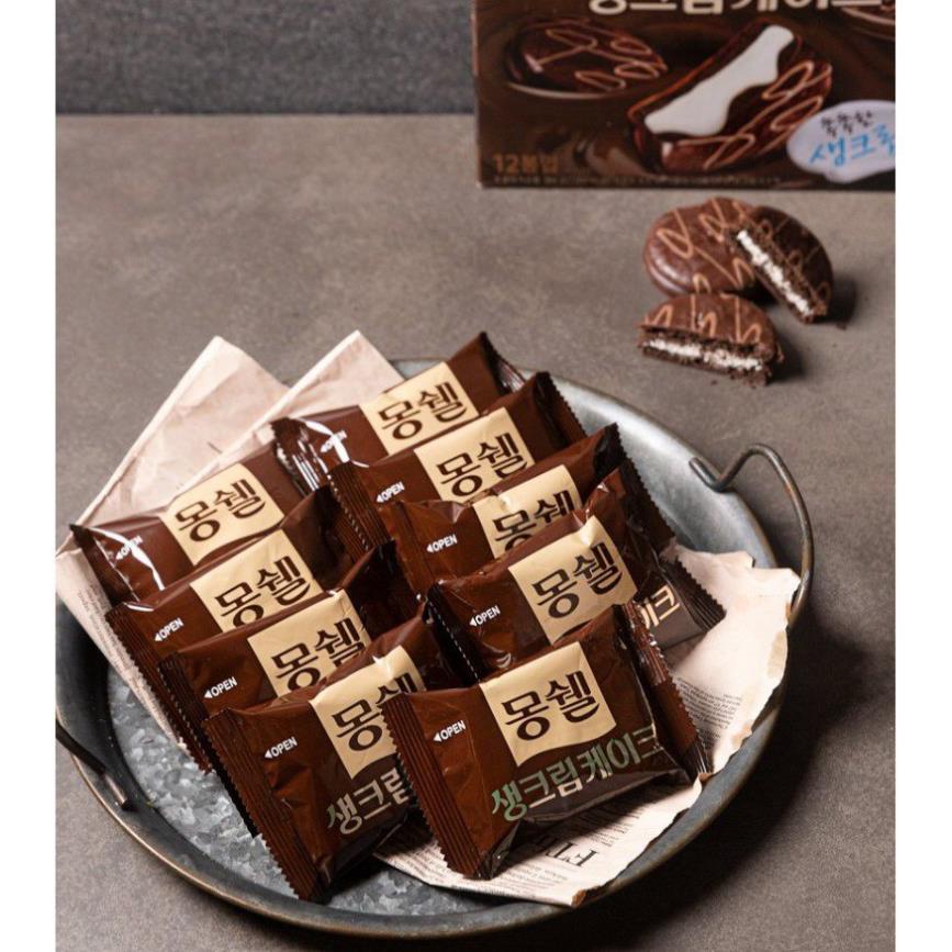 Bánh Chocopie Hàn Quốc LOTTE 384g - Hàng nội địa 몽쉘카카오케이크