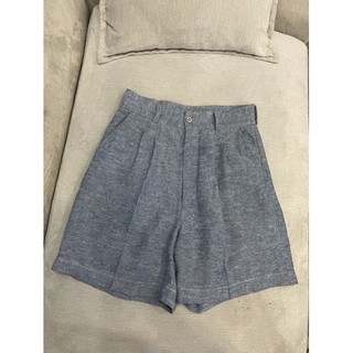 quần short nữ linen lưng cao