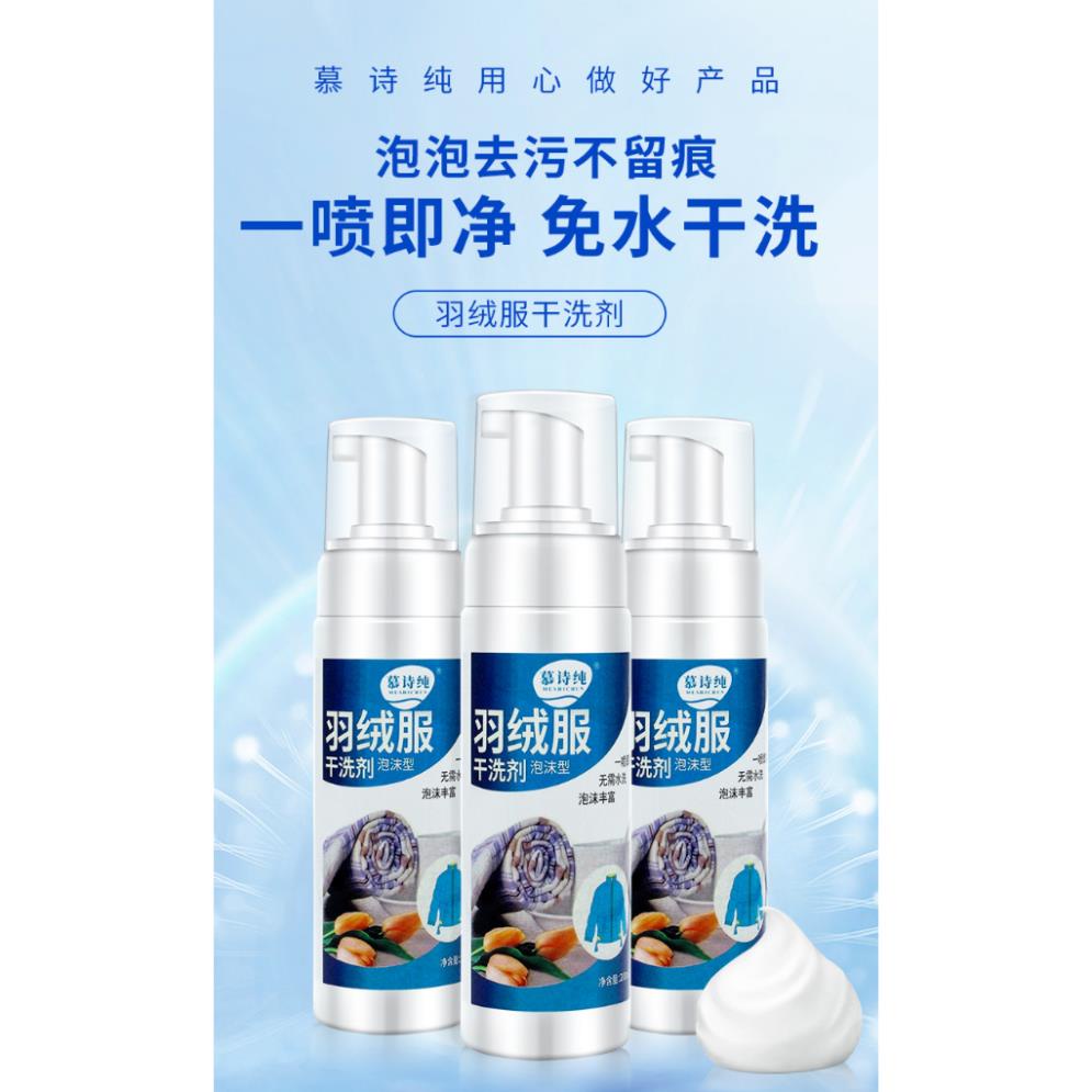 Chai Xịt Giặt Khô Áo Quần - Bọt làm sạch, vệ sinh quần áo siêu tốc nhanh gọn