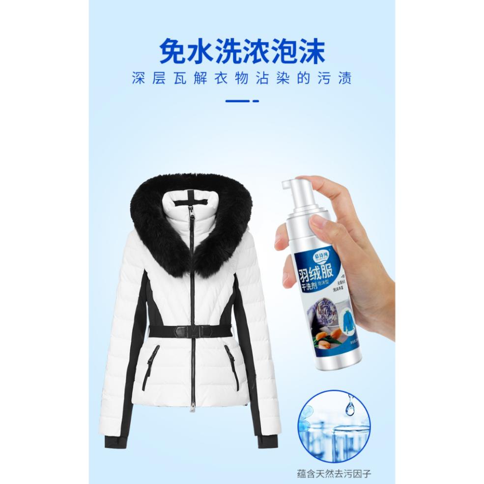 Chai Xịt Giặt Khô Áo Quần - Bọt làm sạch, vệ sinh quần áo siêu tốc nhanh gọn
