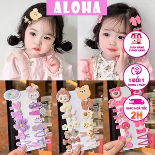 Quà cho bé sét 14 kẹp tóc xinh cute lotso cho bé gái bé tha hồ kẹp tóc làm điệu luôn nhé