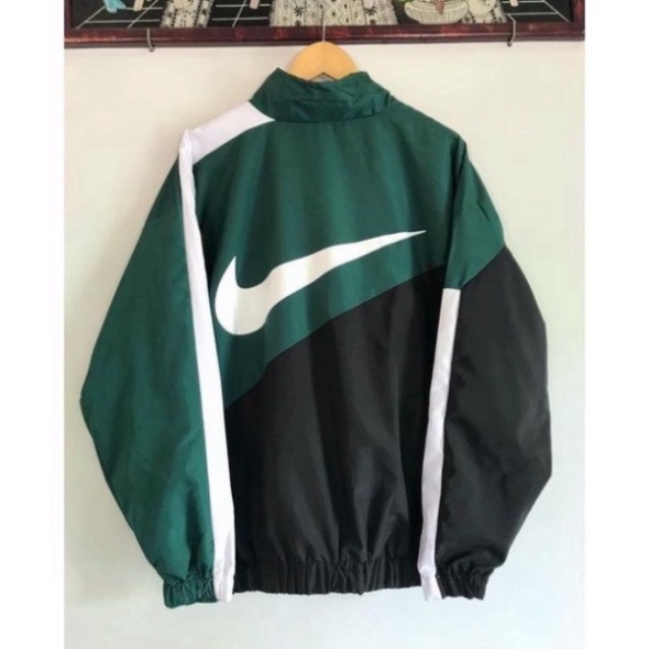 ÁO KHOÁC NIKE SWOOSH WOVEN VINTAGE V3 Dù 2 Lớp - Vải Cao Cấp .TheStrawBerry