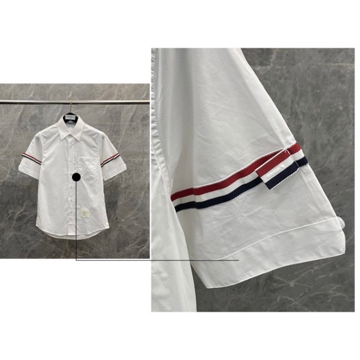 ÁO SƠ MI THOM BRONWE 2 SỌC TAY , ÁO SƠ MI THOM SỌC TAY NAM NỮ UNISEX .TheStrawBerry
