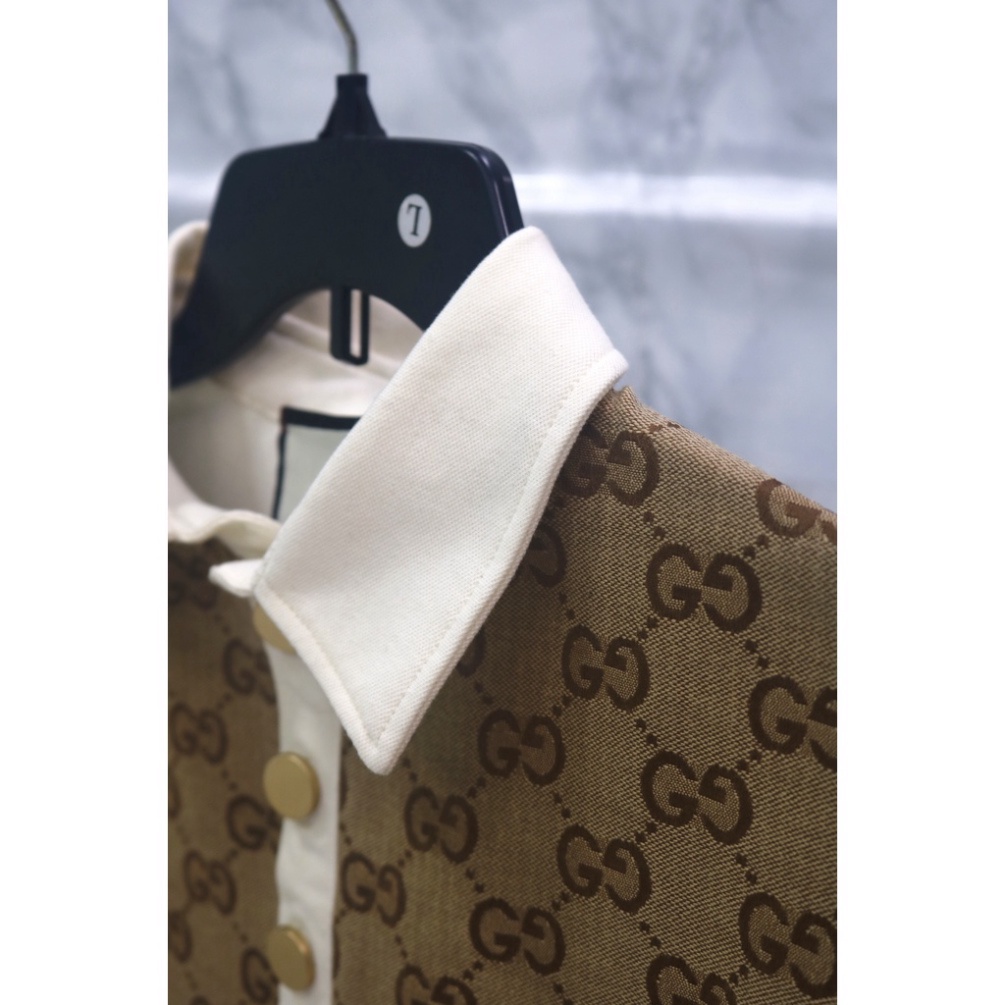 ÁO POLO GUCCI JACQUARD , ÁO THUN POLO THÊU LOGO NAM NỮ UNISEX .BestClothing