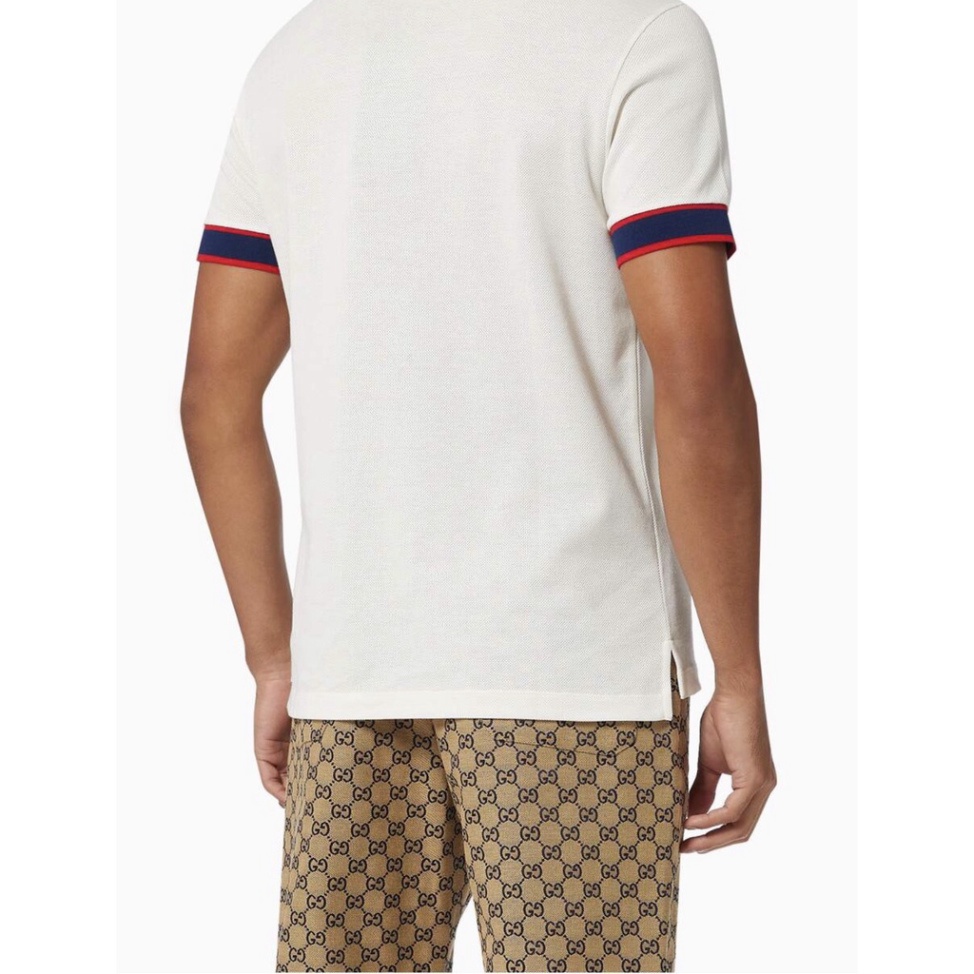 ÁO POLO GUCCI INTERLOOKING , ÁO THUN POLO GC THÊU LOGO NAM NỮ UNISEX .TheStrawBerry