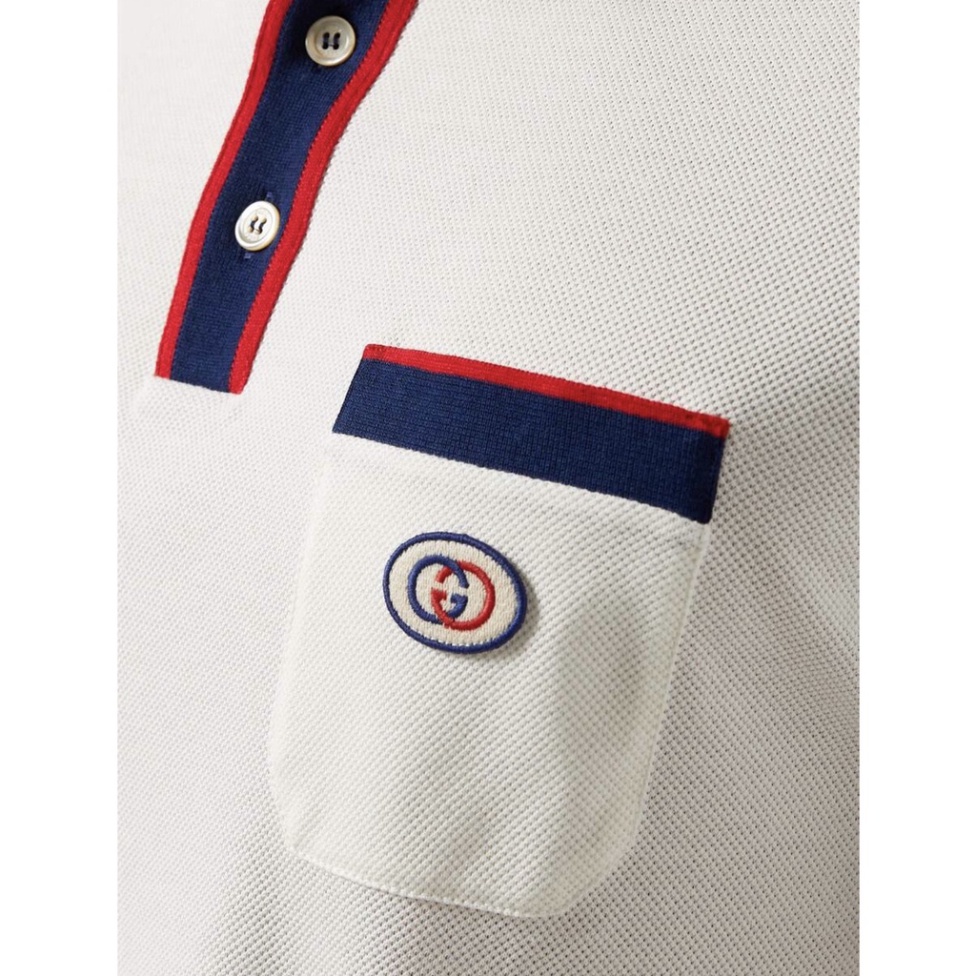 ÁO POLO GUCCI INTERLOOKING , ÁO THUN POLO GC THÊU LOGO NAM NỮ UNISEX .TheStrawBerry