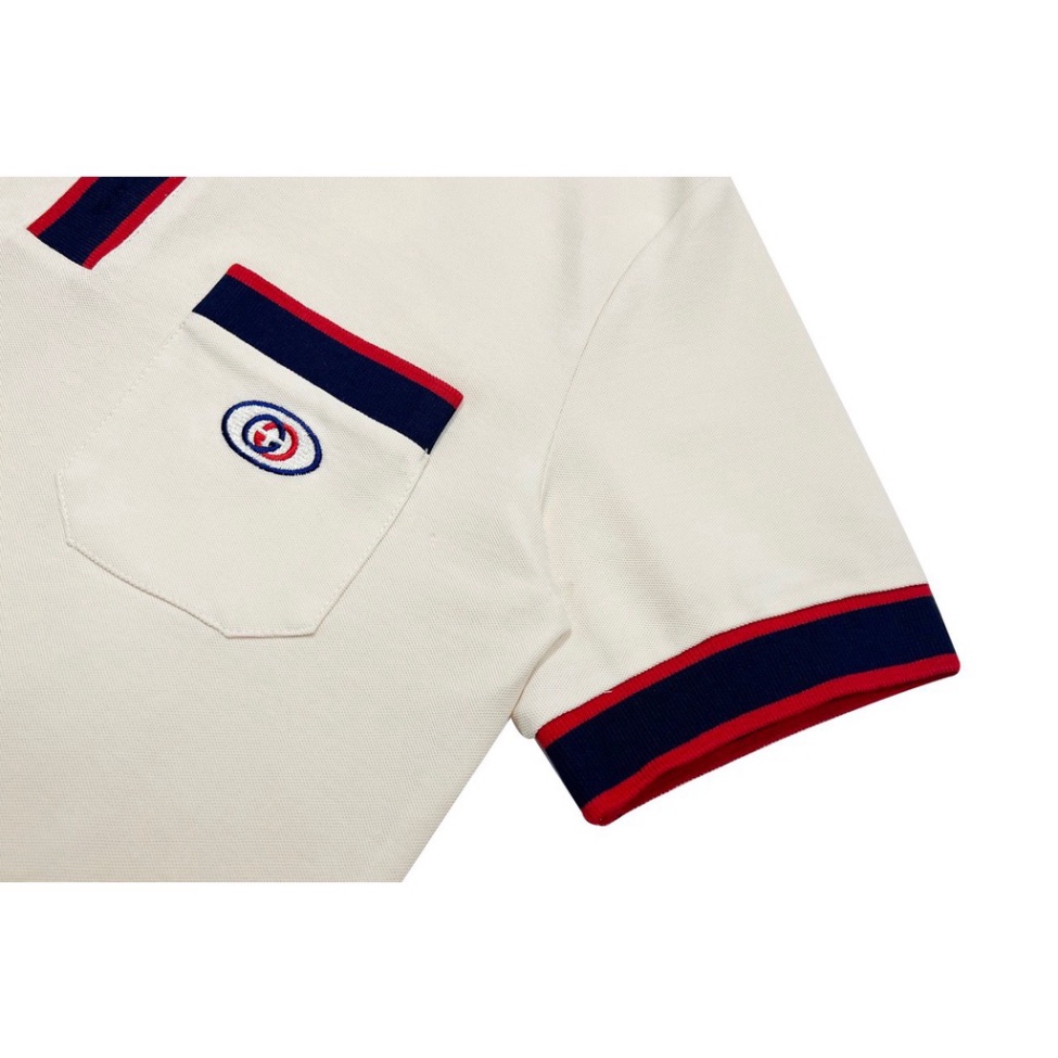 ÁO POLO GUCCI INTERLOOKING , ÁO THUN POLO GC THÊU LOGO NAM NỮ UNISEX .TheStrawBerry